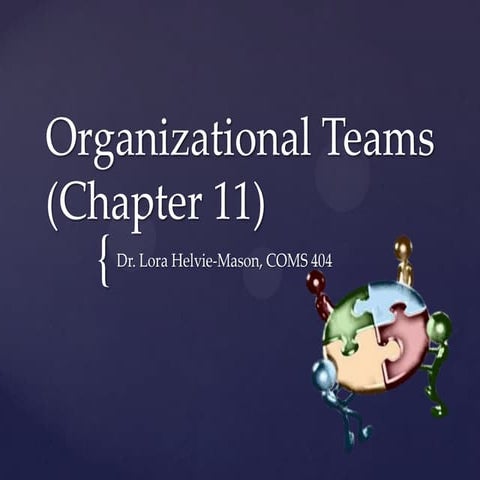 Organizational teams (chapter 11)