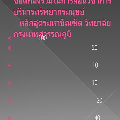  องค์การและการจัดการทรัพยากรมนุษย์