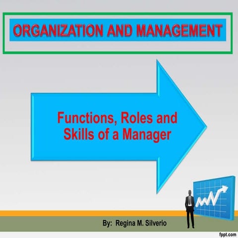 Organization and management   manager's role and responsibility