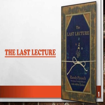 The last Lecture