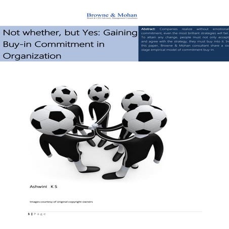 Gaining Buy-in Commitment in Organization