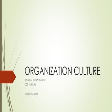 Organization culture