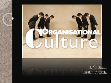 Organization culture