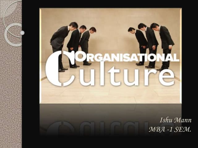 Organization culture