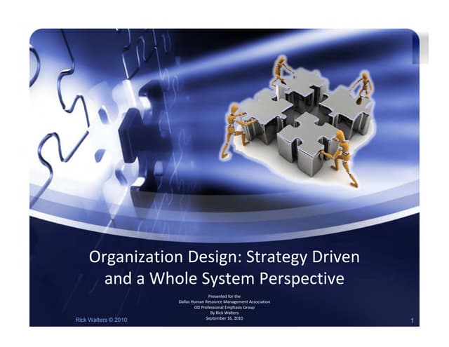 Organization Design   Rick Walters