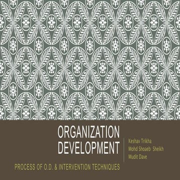 Organization development 1