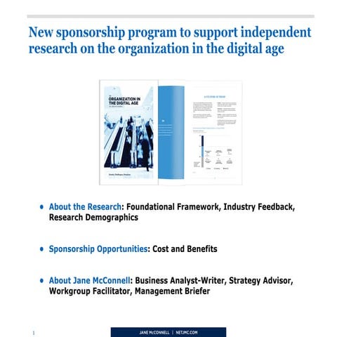 Organization Digital Age Research Sponsorship Opportunities