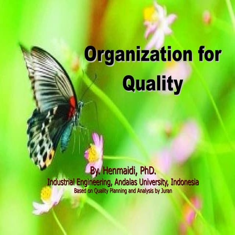 Organization For Quality
