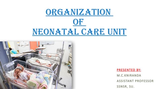 Neonatal intensive care unit nicu | DOCX