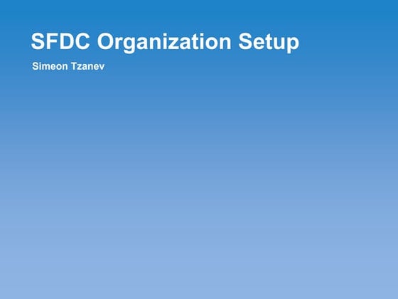 SFDC User Interface | PPT