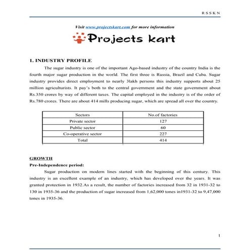 Organization Study at Gem Sugars