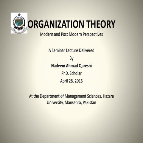 Organization theory