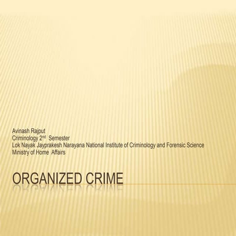 Organized crime