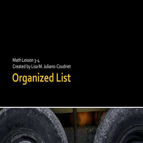 Organized List