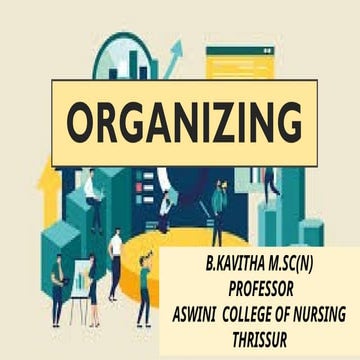 ORGANIZING  IN NURSING MANAGEMENT. POWERPOINT