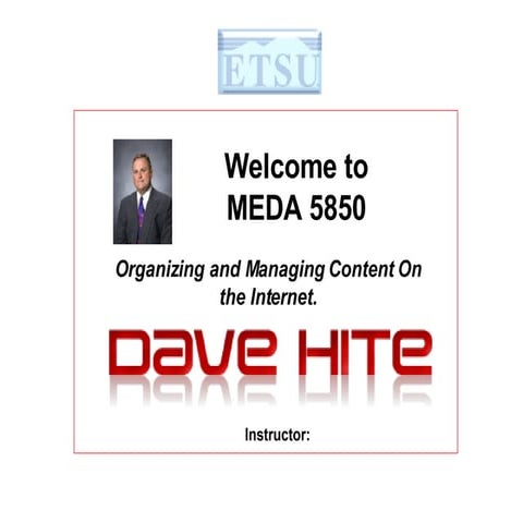 Organizing Content for the WEB