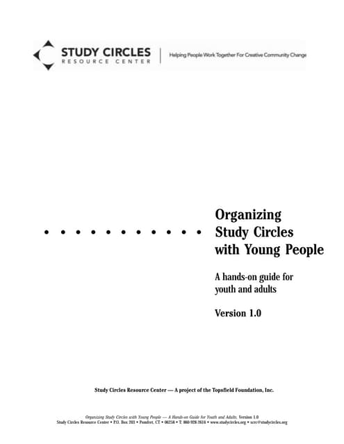 Organizing Study Circles with Young...