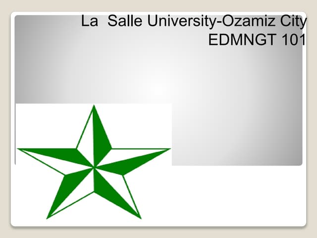 Organizing edmngt