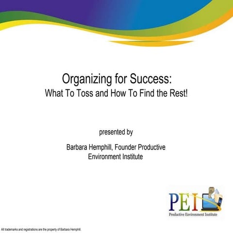 Get Organized for Success