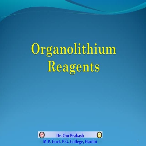 Organolithium Compounds and Reactions