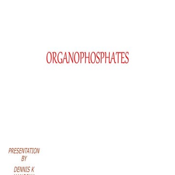 Organophosphates