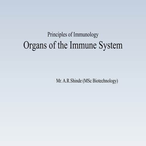 Organs of the Immune System 