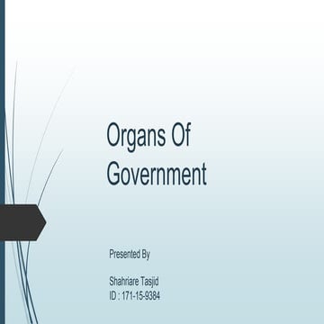 Organs of govt.