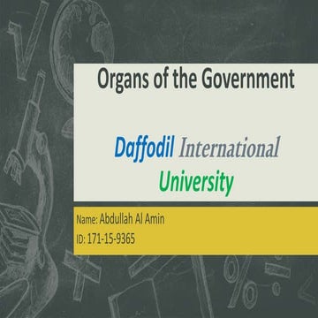 Organs of the government