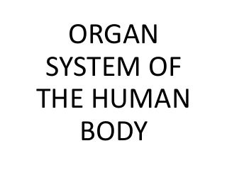 'human body system' on SlideShare