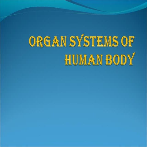 Organ systems of human body