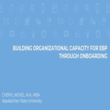 Building organizational capacity for EBMgt