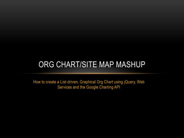 Org Chart jQuery/SharePoint/Google Charting Mashup