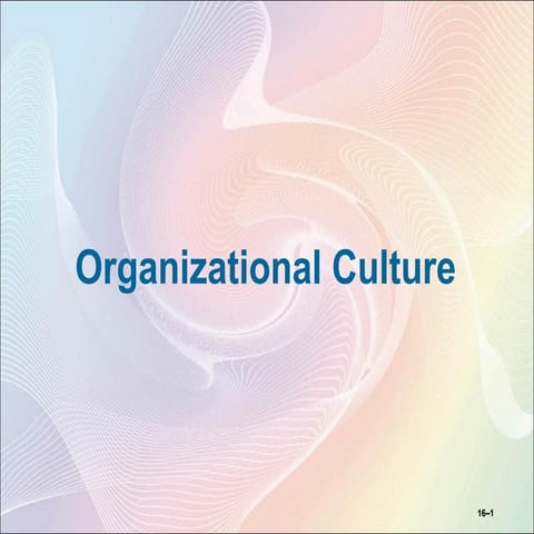 Organisational culture