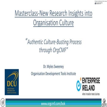 Organisation Culture Change Masterclass