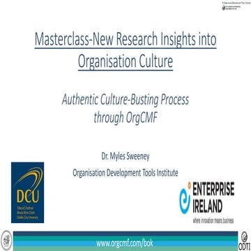 Organisation Culture Change Masterclass