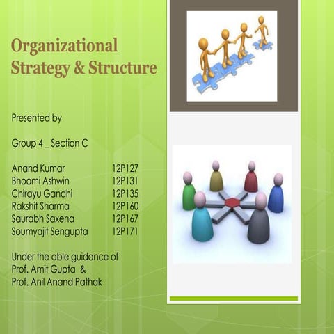 Org design & change strategy & structure