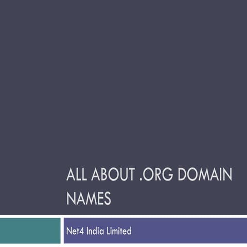 Org domain names