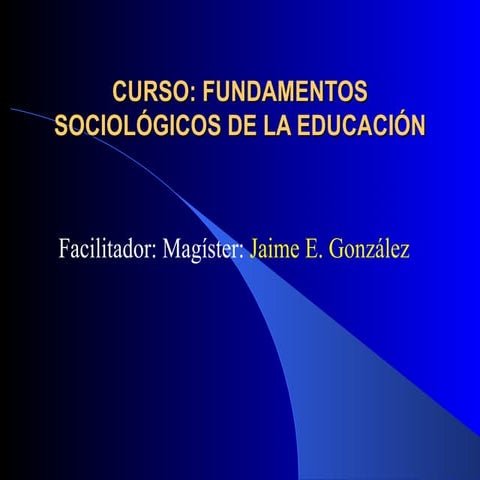 OríGenes De La SociologíA