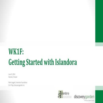 Getting Started with Islandora: Workshop