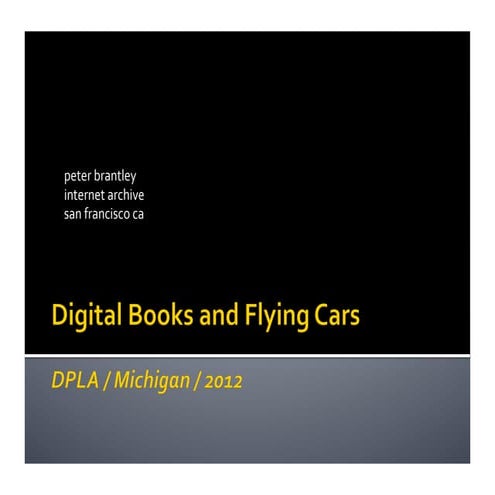 Digital Books and Flying Cars: Disruption in Publishing