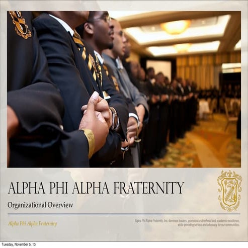 Alpha Phi Alpha Organizational Overview