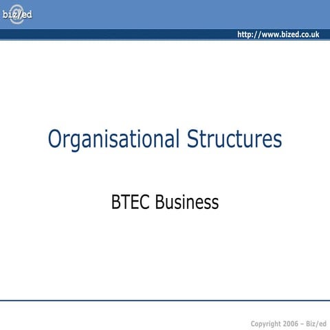 Organization structures