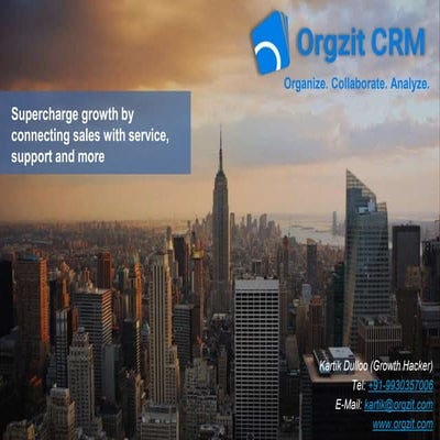 Orgzit CRM - Customer Relationship Management 