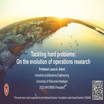 Tackling hard problems: On the evolution of operations research