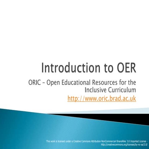 ORIC Introduction to OER