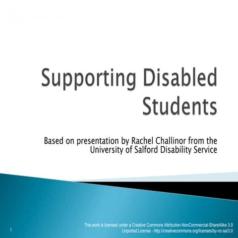 Oric supporting disabled students