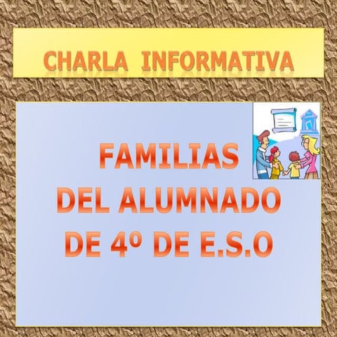 Orientación Familia Alumnado De 4º De Eso