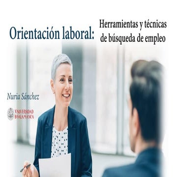 Orientación laboral. Nuria Sánchez