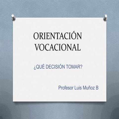 Orientación vocacional