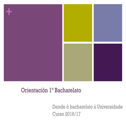 Orientación 1º bach